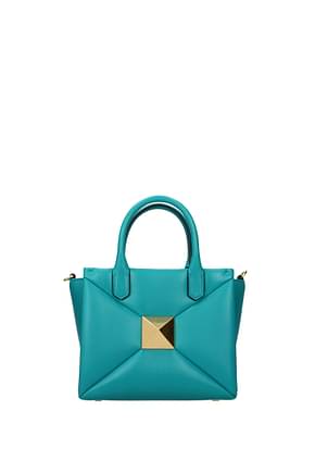 Valentino Garavani Handbags one stud Women Leather Blue Sea Blue