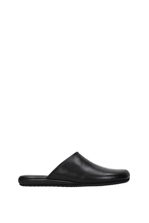 Balenciaga Slippers and clogs Men Leather Black
