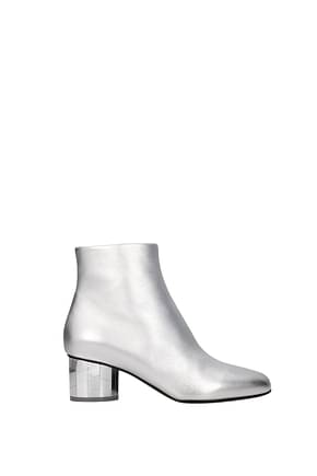 Salvatore Ferragamo Ankle boots Women Leather Silver
