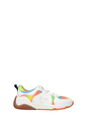 Hogan Sneakers memory foam Donna Tessuto Multicolor Bianco