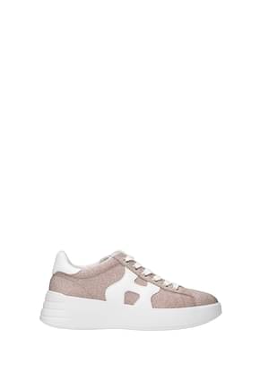 Hogan Sneakers rebel memory foam Women Glitter Pink White
