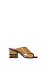 Chloé Sandals Women Leather Brown Light Brown