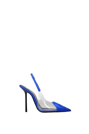 Saint Laurent Sandals Women Satin Blue