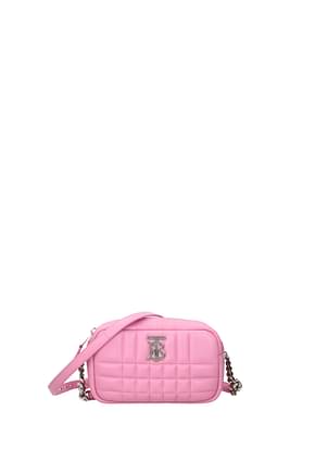 Burberry Crossbody Bag Women Leather Pink Primrose