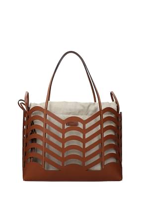 Chloé Shoulder bags kayan Women Leather Brown