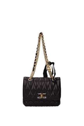 Lanvin Crossbody Bag carry Women Leather Black