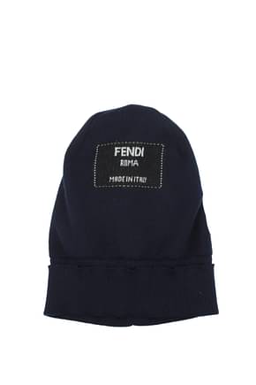 Fendi Hats Men Cashmere Blue