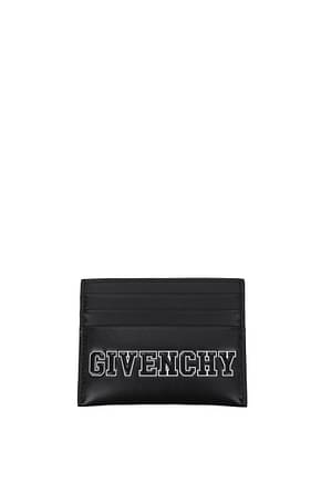 Givenchy حاملي الوثائق رجال جلد أسود