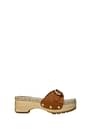 See by Chloé Slippers and clogs Women Leather Brown Light Brown