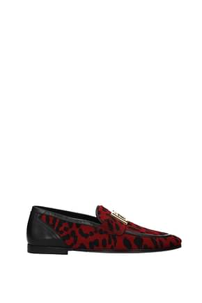 Dolce&Gabbana Loafers Men Pony Skin Red