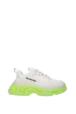 Balenciaga Sneakers triple s Women Fabric  White Fluo Yellow