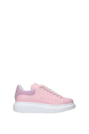 Alexander McQueen Sneakers Women Leather Pink Lilac