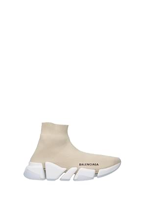 Balenciaga Sneakers Donna Tessuto Beige Beige Chiaro