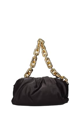 Bottega Veneta Shoulder bags Women Leather Brown Gold