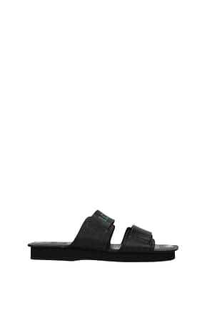 Loewe Slippers and clogs Men Leather Black