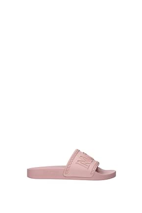MCM Slippers and clogs Women Rubber Pink