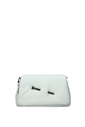 Off-White Shoulder bags Women Leather Green Sage