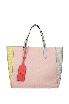 Michael Kors Handbags ew grab tote lg Women Fabric  Pink Multicolor