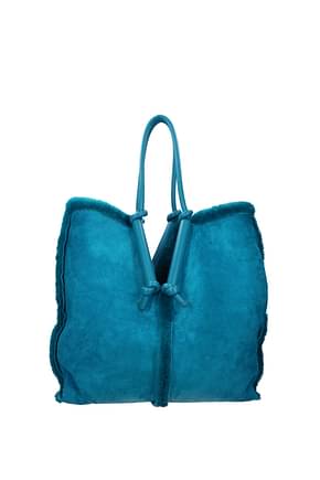 Bottega Veneta कंधे पर डालने वाले बैग bolster महिलाओं साबर नीला Blaster