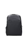 Piquadro Backpack and bumbags Men Leather Gray Graphite Blue