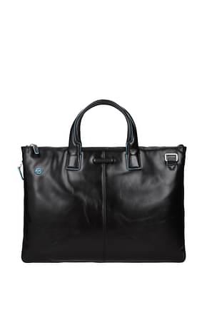 Piquadro Work bags Men Leather Black