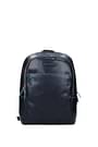 Piquadro Backpack and bumbags Men Leather Blue Midnight Blue