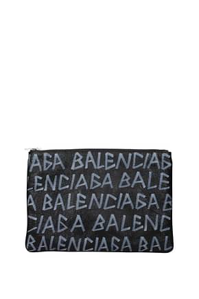 Balenciaga براثن carry رجال جلد أسود