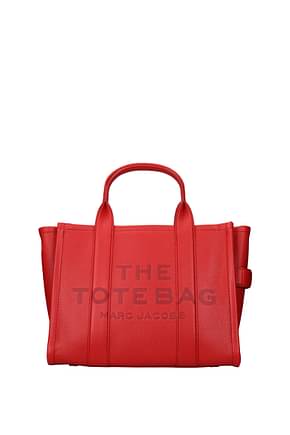 Marc Jacobs حقائب اليد نساء جلد أحمر True Red