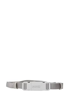 Christian Dior Thin belts Men Fabric  Gray