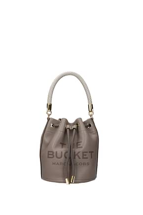 Marc Jacobs Handbags Women Leather Gray Cement