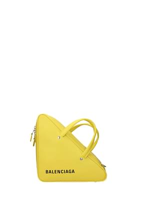 Balenciaga Handbags duffle s Women Leather Yellow