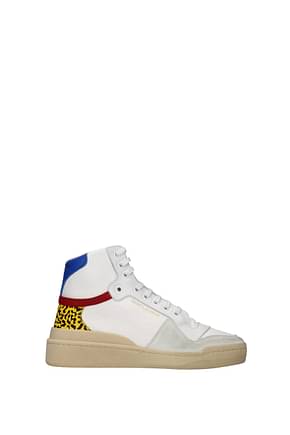 Saint Laurent Sneakers Donna Tessuto Bianco Multicolore