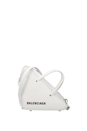 Balenciaga ハンドバッグ duffle s 女性 皮革 白 オフホワイト