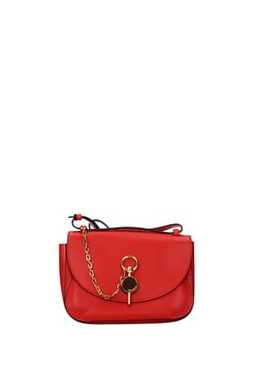 Jw Anderson Crossbody Bag Women Leather Red Scarlet