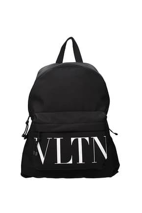 Valentino Garavani Backpack and bumbags vltn Men Fabric  Black White