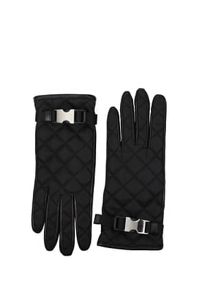Prada Gloves Women Leather Black