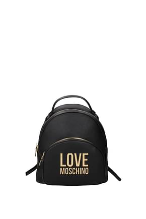 Love Moschino حقائب الظهر والبومباج نساء البولي يوريثين أسود