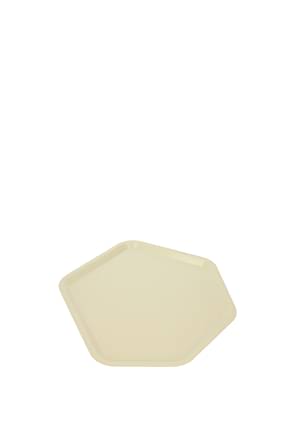 Alessi Trays and Serving Plates territoire Home Steel Yellow Sand