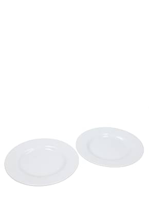 Alessi Plates set x 2 Home Porcelain White