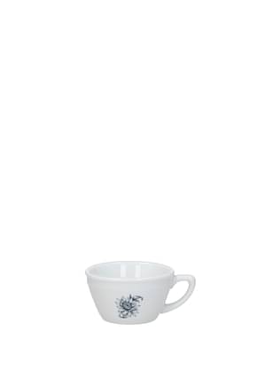 Richard Ginori コーヒーと紅茶 girasoli set x 6 家 磁器 白 青