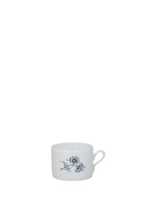 Richard Ginori Coffee and Tea margherite set x 6 Home Porcelain White Blue