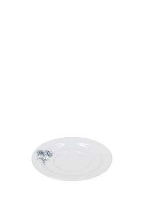 Richard Ginori Assiettes set x 6 Maison Porcelaine Blanc Bleu