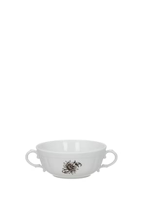 Richard Ginori Tee und Kaffee girasoli set x 6 Heim Porzellan Weiß Sepia