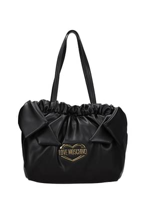 Love Moschino कंधे पर डालने वाले बैग महिलाओं पोलीयूरीथेन काली