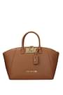 Love Moschino Handbags Women Polyurethane Brown Camel