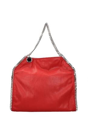 Stella McCartney कंधे पर डालने वाले बैग falabella महिलाओं इको साबर लाल लिपस्टिक