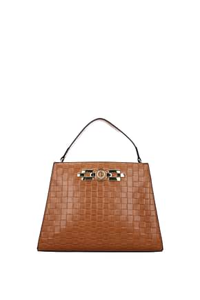 Pollini Handbags Women Polyurethane Brown Leather