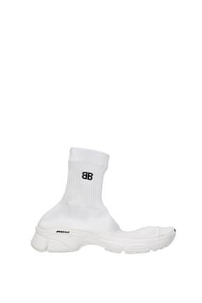 Balenciaga أحذية رياضية speed 3.0 رجال قماش أبيض