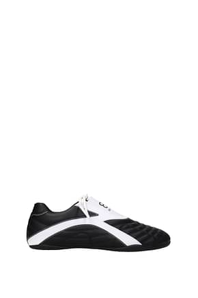 Balenciaga أحذية رياضية zen رجال جلد أسود أبيض