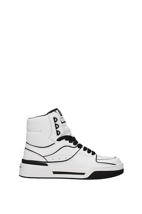 Dolce&Gabbana Sneakers Uomo Pelle Bianco Nero